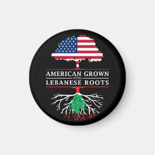 American Grown with Lebanese Roots   Lebanon Magnet