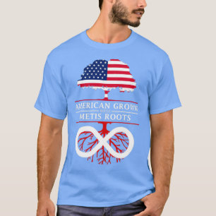 American Grown with Metis Roots  T-Shirt