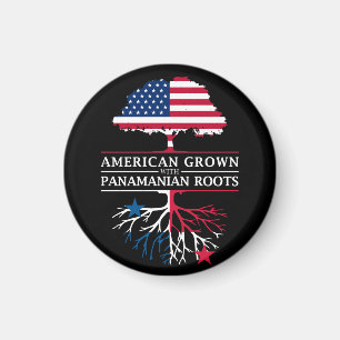 American Grown with Panamanian Roots   Panama Magnet