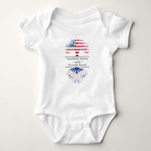 American Grown With Scottish Roots Baby Bodysuit