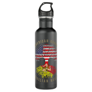 American Grown with Sicilian Roots - Sicily Malta 710 Ml Water Bottle