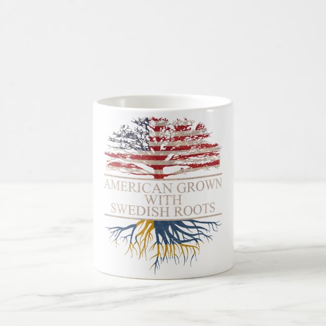 American grown with swedish roots coffee mug (Center)