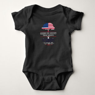 American Grown with Thai Roots   Thailand Design Baby Bodysuit