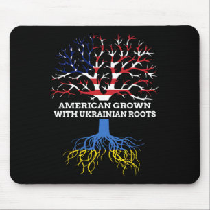 American Grown With Ukrainian Roots Mouse Pad