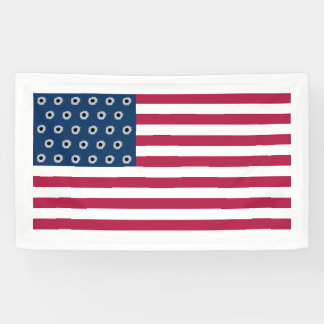 American Gun Shot Flag Banner