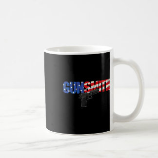 American Gunsmith Patriot Usa Flag Retro Style Gun Coffee Mug