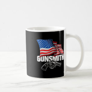 American Gunsmith Patriot Usa Flag Retro Style Gun Coffee Mug