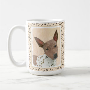 American Hairless Terrier Painting - Dog Art Coffee Mug
