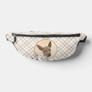 American Hairless Terrier Tan Painting Dog Art Fanny Pack