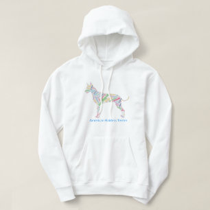 American Hairless Terrier Word Cloud Hoodie