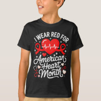 American Heart Disease Awareness Month Ribbon Red 