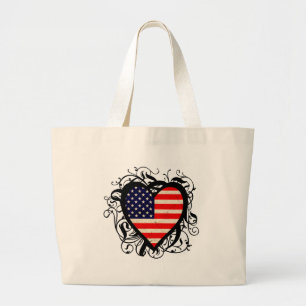 American Heart Large Tote Bag