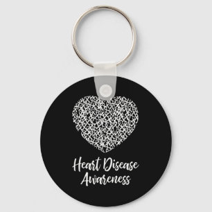 American Heart Month Suprt Tees Co Heart Disease A Keychain