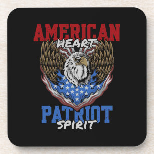 "American Heart, Patriot Spirit" Coaster