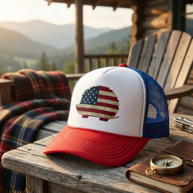 American Hedgehog Trucker Hat (Creator Uploaded)