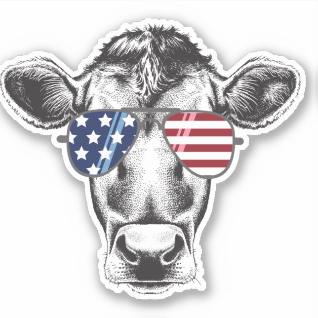 American Hipster Cow  (Front)