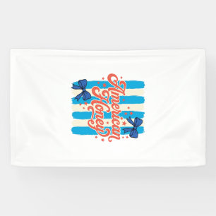 American Honey Patriotic Bow Vintage Shirt Design_ Banner