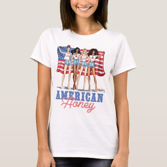 American Honey Tee by Amy Lee Illustration (Front)