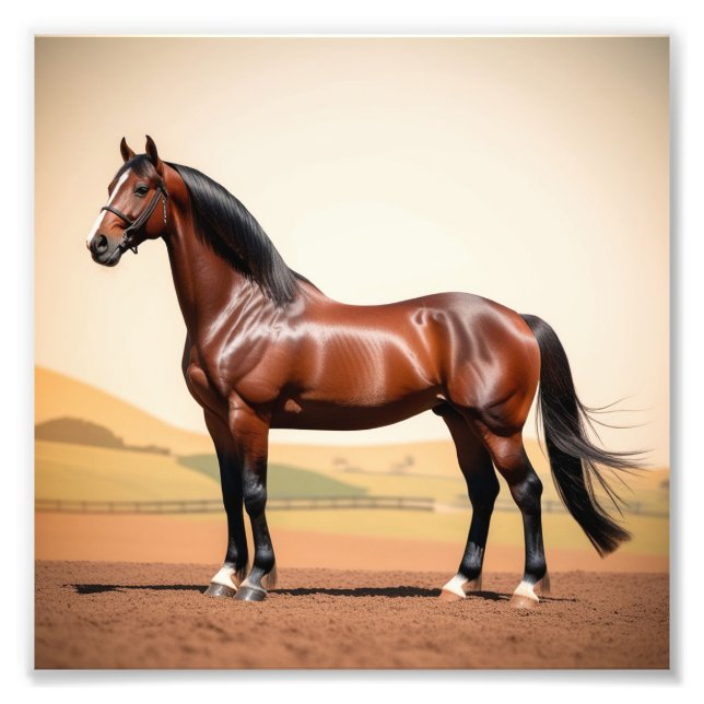 American horse photo print (Front)