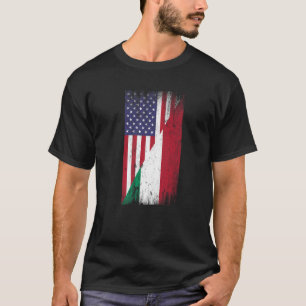 American Hungarian Flag Hungary USA America Premiu T-Shirt