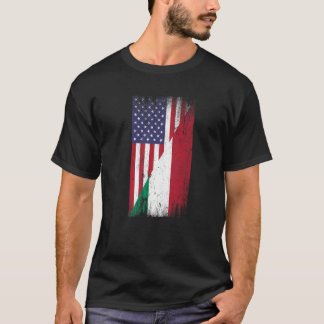 American Hungarian Flag Hungary USA America Premiu T-Shirt