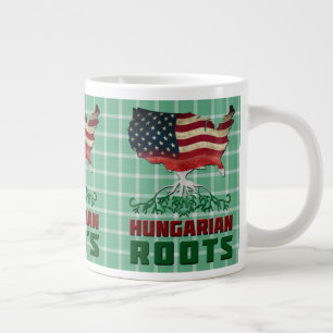 American Hungarian Roots Large Coffee Mug