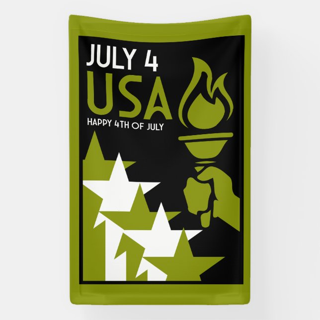 American Independance Day Banner (Vertical)