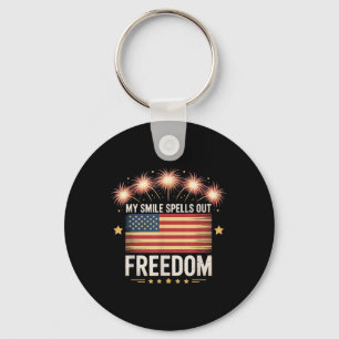 American Independence Day Men Women. 4th Of July _ Keychain