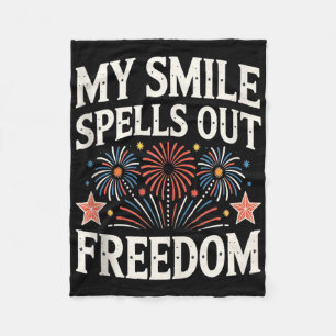 American Independence Day Men Women. 4th Of July T Fleece Blanket