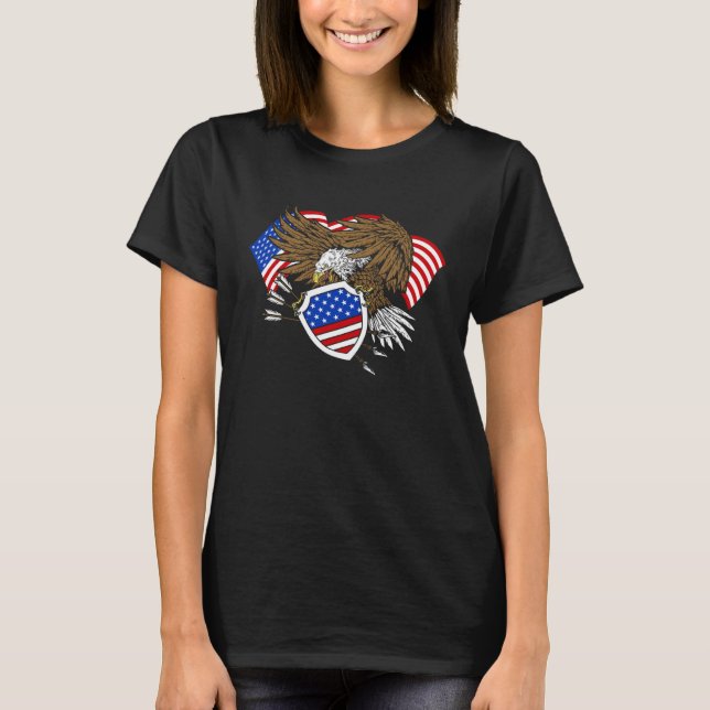 American Independence Eagle US Citizens T-Shirt (Front)