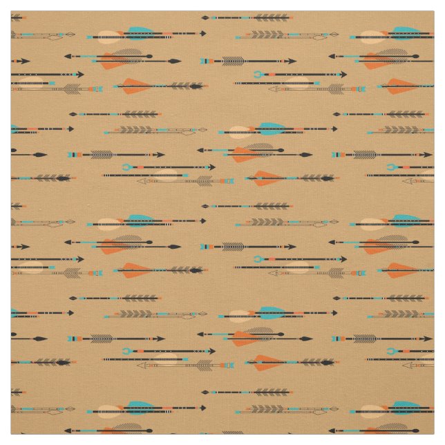 American Indian Arrows Fabric (Swatch)