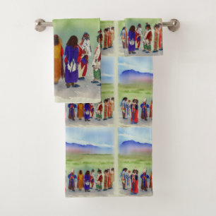 American Indian Celebration Bathroom Towel Set