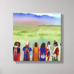American Indian Celebration Canvas Art