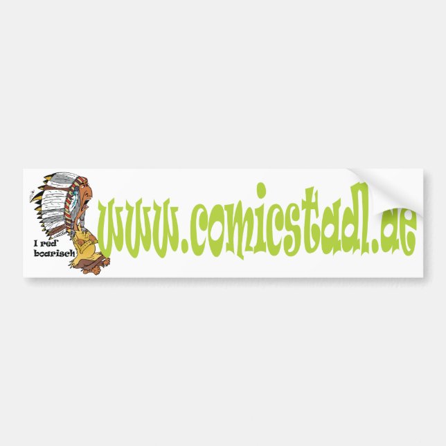 American Indian Chief Bumper Sticker (Front)