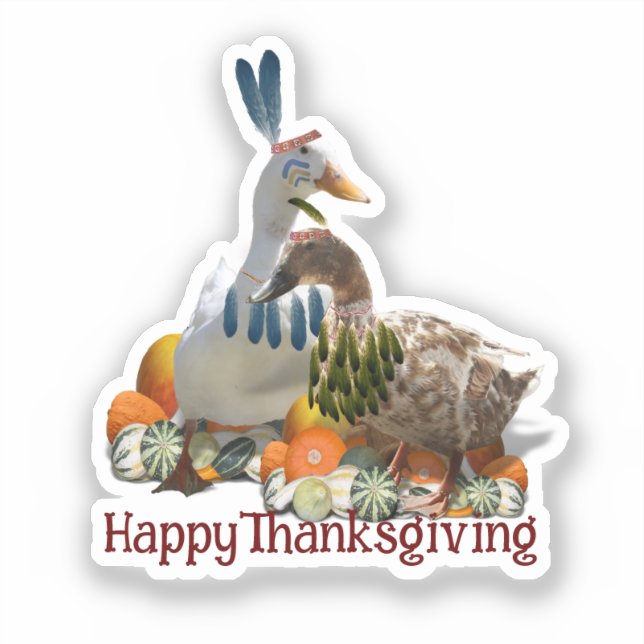 American Indian Ducks Thanksgiving  (Front)