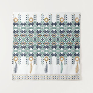 American Indian Geometry Seamless Border Tapestry