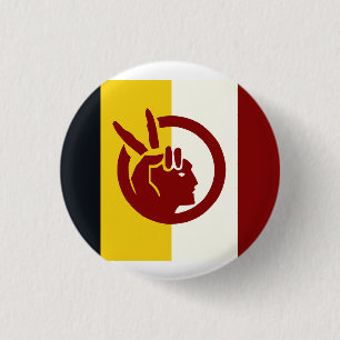 American Indian Movement flag 1 Inch Round Button