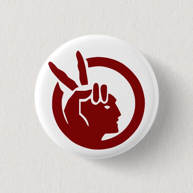 American Indian Movement flag 1 Inch Round Button (Front)