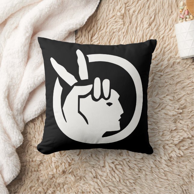 American Indian Movement flag Throw Pillow (Blanket)