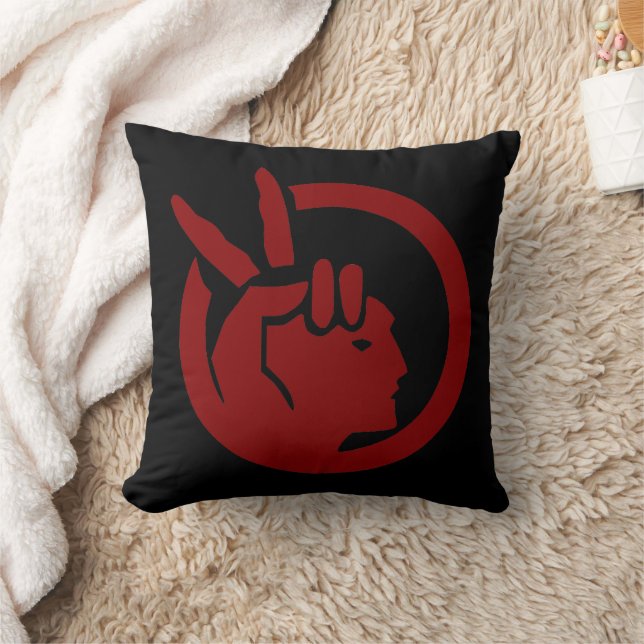 American Indian Movement flag Throw Pillow (Blanket)