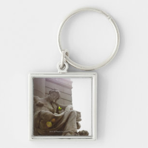 American Indian National Museum Statue Keychain