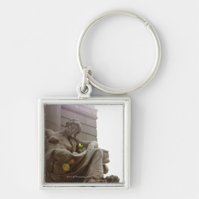 American Indian National Museum Statue Keychain (Front)