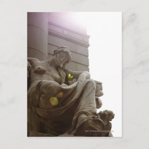 American Indian National Museum Statue Postcard