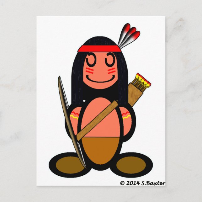 American Indian (plain) Postcard (Front)
