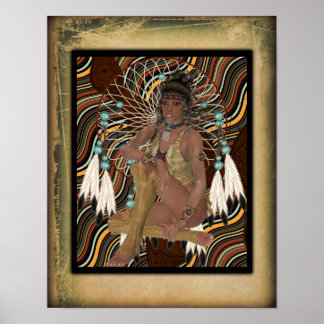 American Indian Princess Poster
