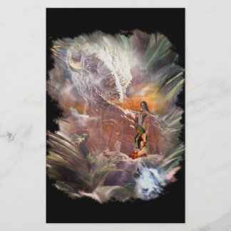 American Indian Wedding Night Vignette Stationery
