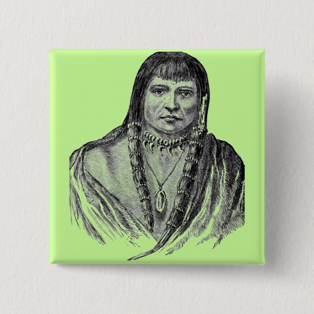 American Indians Button (Front)