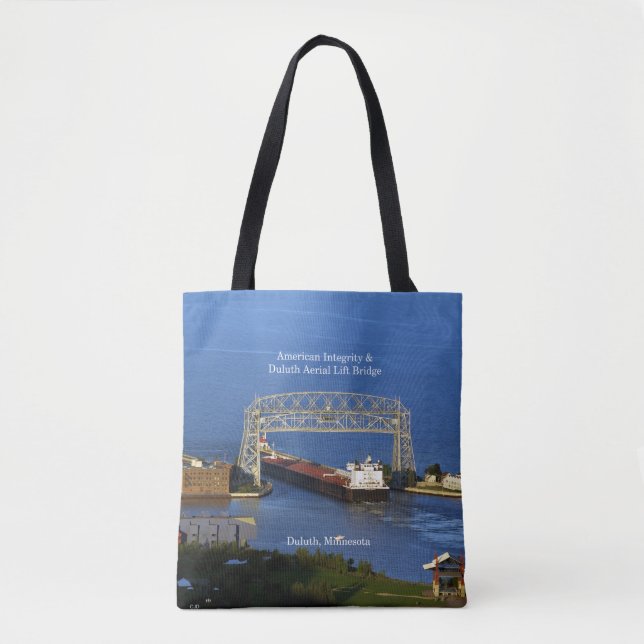 American Integrity Duluth all over tote bag (Front)