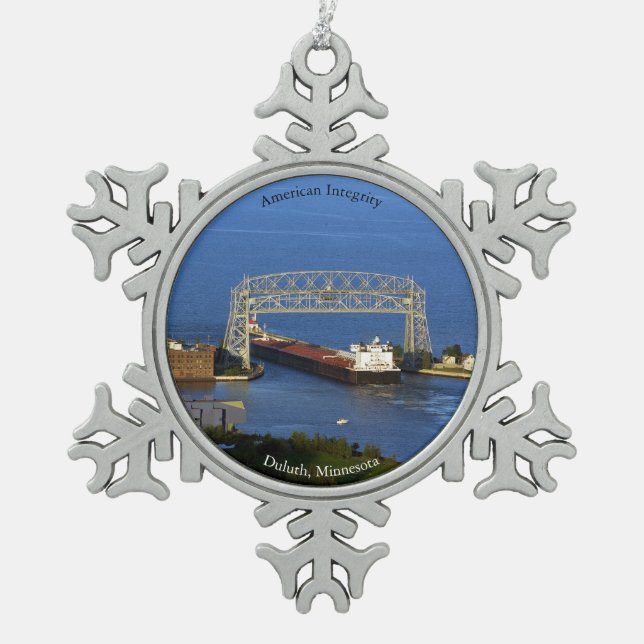 American Integrity Duluth ornement boule/flocon de (Devant)