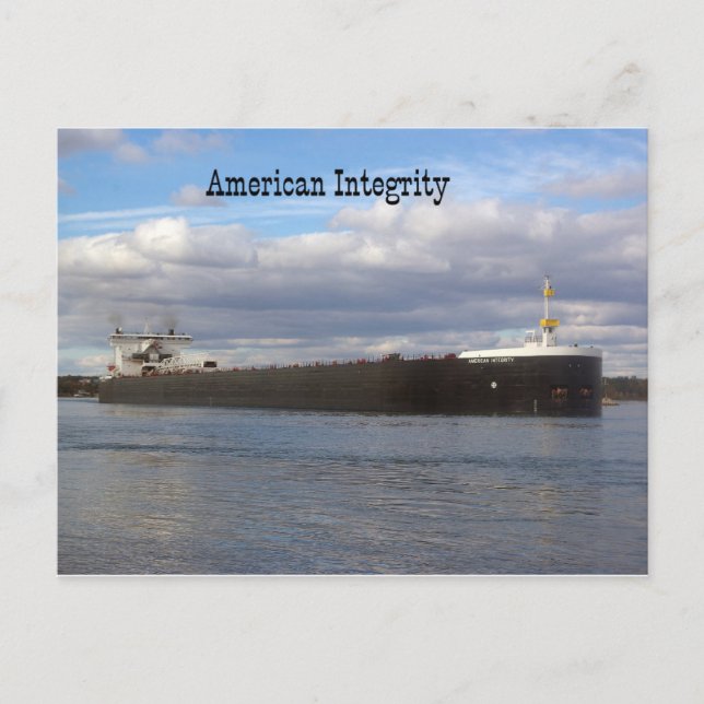 American Integrity post card (Front)